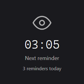Blink Reminder widget preview