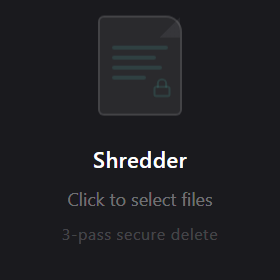 File Shredder widget preview