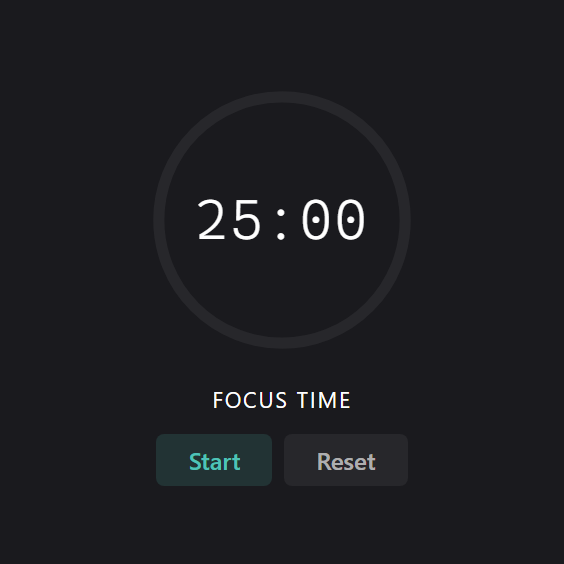 Pomodoro Timer widget preview