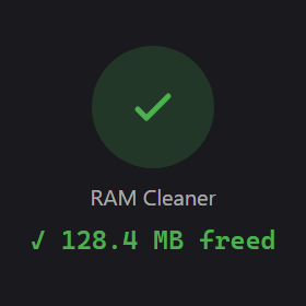 RAM Cleaner widget preview
